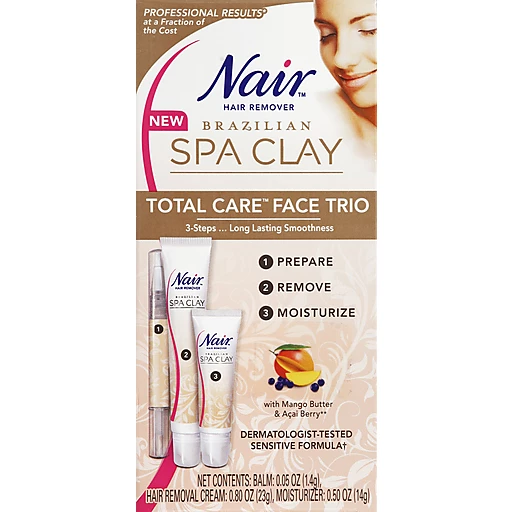 Nair™ Hair Remover Brazilian Spa Clay Total Care™ Face Trio Box | Health &  Personal Care | Sun Fresh