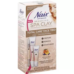 Nair Brazilian Spa Clay Hair Remover, Total Care, Face Trio | Health &  Personal Care | Superlo Foods