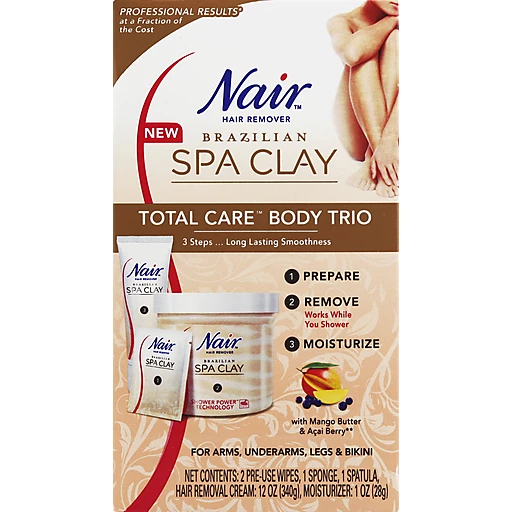 Nair™ Hair Remover Brazilian Spa Clay Total Care™ Body Trio Box | Shop |  Food Basket