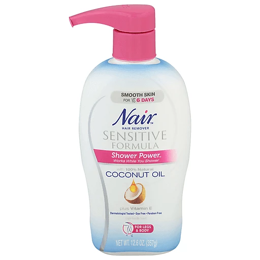 Nair Shower Power Formula Coconut Oil Light Gentle Scent Hair Remover   oz | Buehler's