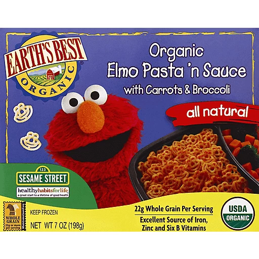 vindue rent I øvrigt Earth's Best Organic Elmo Pasta 'n Sauce with Carrots & Broccoli | Entrees  | Festival Foods Shopping