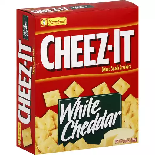Cheez It White Cheddar Baked Snack Crackers 9 Oz Box Crackers