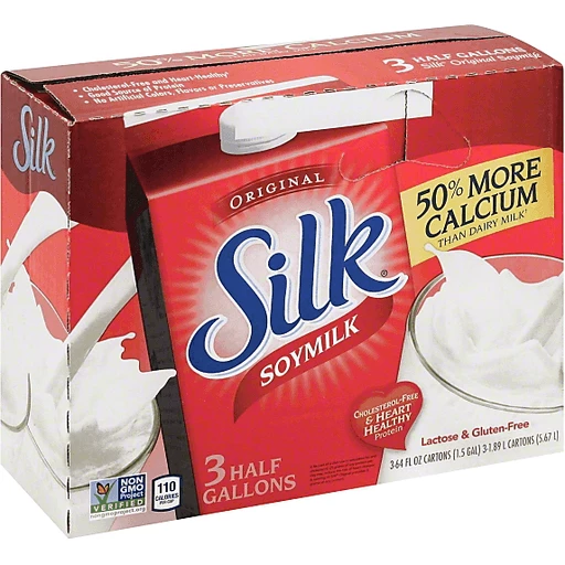 Silk Original Soymilk, Half Gallon, 3 Count | Dairy | Priceless Foods
