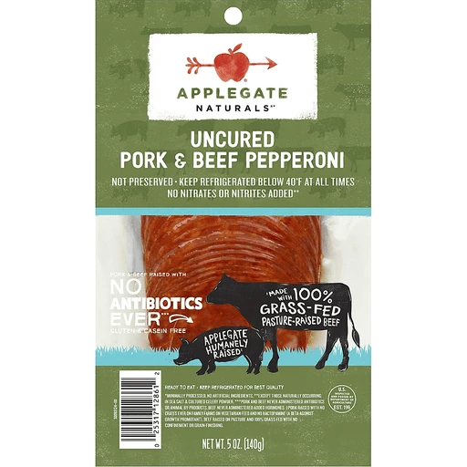 Applegate Naturals® Uncured Pork & Beef Pepperoni 5 oz. Pack | Salami &  Pepperoni | PTL Martine Economy Boat Store