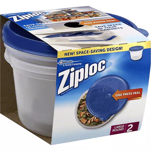 Lids Large Round Plastic Containers, Ziploc Large Round Containers