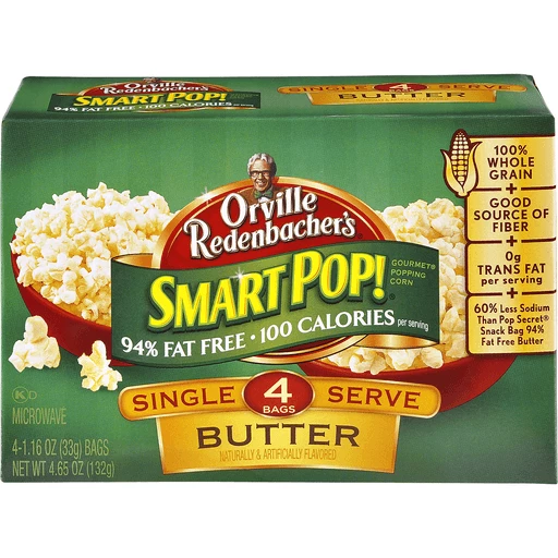 SmartPop! Microwave Butter Popcorn Mini Bags