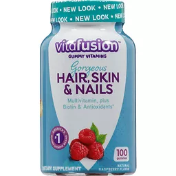 Vitafusion Gorgeous Hair, Skin & Nails Raspberry Flavor Gummy Vitamins 100  Gummies | Supplements, Specialty | Festival Foods Shopping
