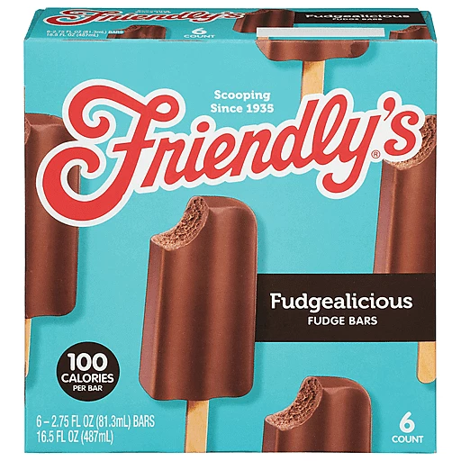 Friendly's Fudge Bars, Fudgealicious 6 ea | Ice Cream | Lees