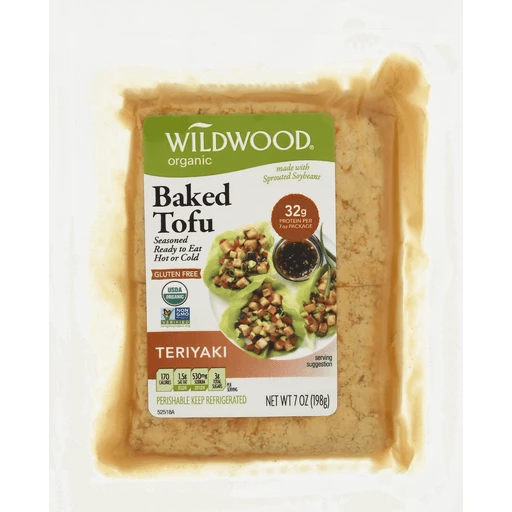 Wildwood Tofu, Baked, Organic, Teriyaki | Milk Alternatives | Lees
