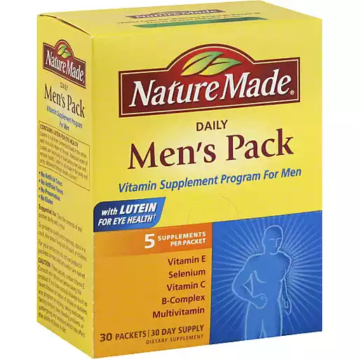 Nature Made Men S Pack Daily Packets Medicine Cabinet