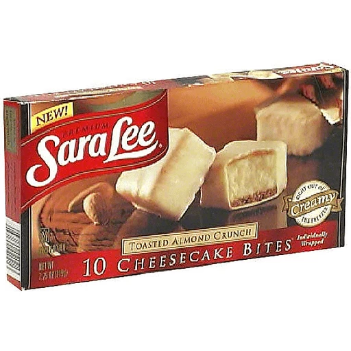 Sara Lee Cheesecake Bites, Toasted Almond Crunch | Frozen Foods | Compare  Foods NC