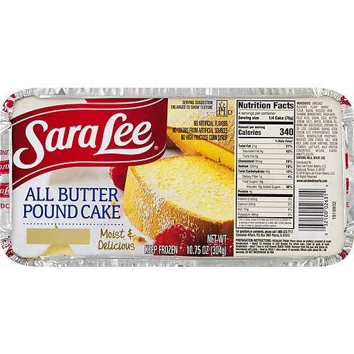 Sara Lee All Butter Pound Cake  oz | Buehler's