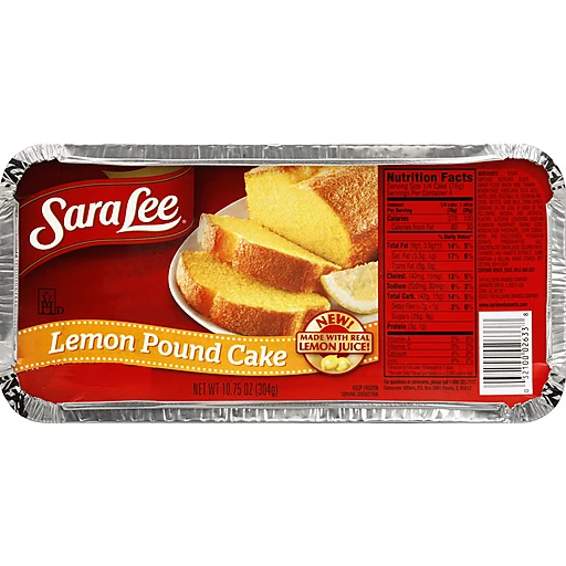 Sara Lee® Pound Cake, Lemon,  oz. (Frozen) | Ice Cream Cakes & Pies |  Riesbeck