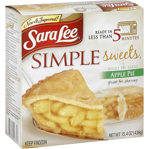 Sara Lee Simple Sweets Pie, Apple, Whole Pre-Baked | Frozen Foods | Harvest  Fare