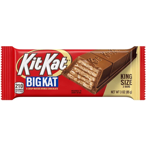 KIT KAT® BIG KAT® Chocolate, Movie Snack King Size Wafer Candy Bar, 3 oz | Packaged Superlo Foods