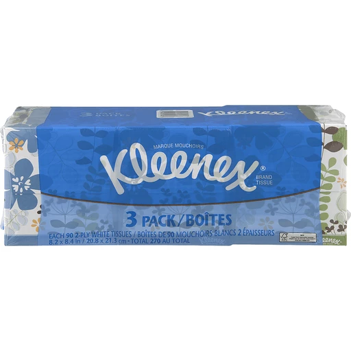 beest leerling Slager Kleenex Tissues White 2-Ply - 3 PK | Shop | Valli Produce - International  Fresh Market