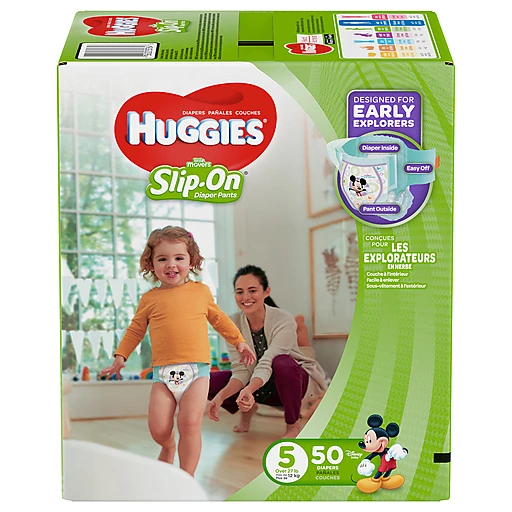 stainless lightly virtue Huggies Little Movers Slip-On Disney Baby 5 (Over 27 lb) Diaper Pants 50 ea  | Diapers & Training Pants | Festival Foods Shopping