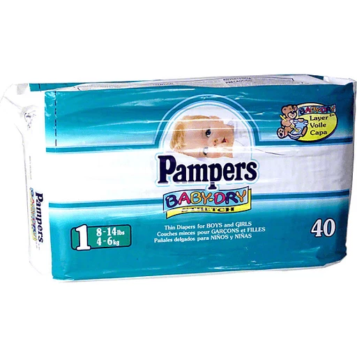 future inertia Sunburn Pampers Baby Dry Size 1 Diapers 40 ct Pack | Diapers & Training Pants |  Pierre Part Store, LLC