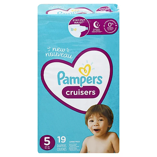 Northwest keep it up microscope Pampers Cruisers 5 (27+ lb) Jumbo Pack Diapers 19 ea | Diapers & Training  Pants | Food Country USA