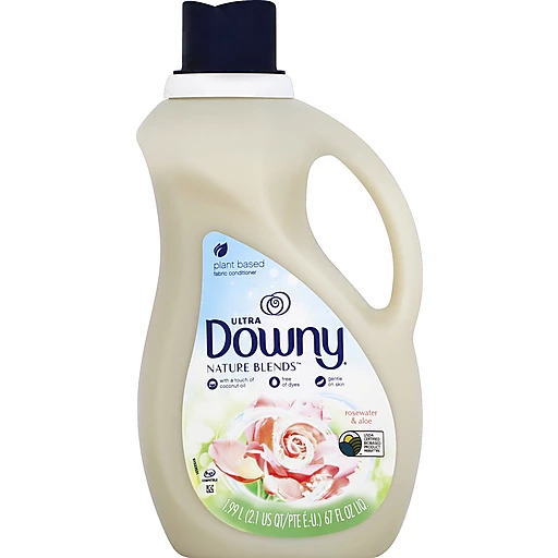 Downy Nature Blends Liquid Fabric Conditioner (Fabric Softener), Rosewater  & Aloe,78 Loads 67 fl oz | Buehler's
