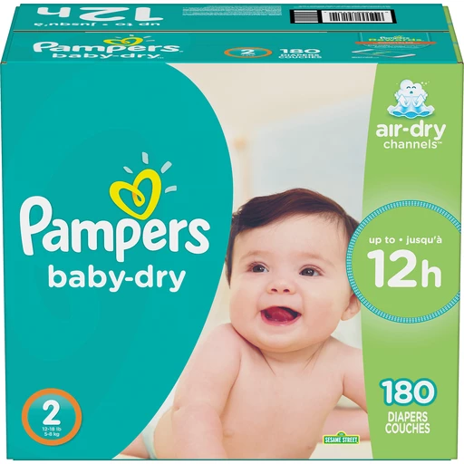 Bestaan concept Vul in Pampers Baby-Dry Diapers Size 2 180 Count | Shop | Superlo Foods