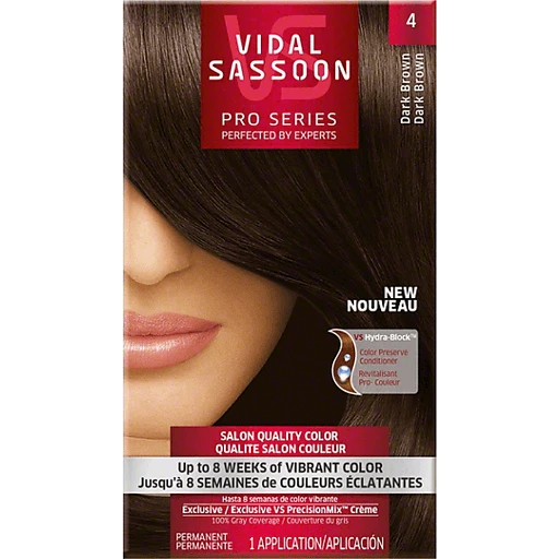 Pro Series Vidal Sassoon Pro Series Hair Color 4 Dark Brown 1 Kit | Styling  Products | Phelps Market