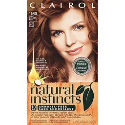 Clairol Natural Instincts, 7GR / 15RG Golden Sienna Light Golden Red,  Semi-Permanent Hair Color, 1 Kit | Hair Coloring | D'Agostino