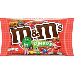 M&M's Peanut Halloween Fun Size Chocolate Candy - 10.57 oz Bag 