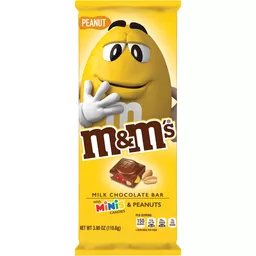 M&M'S MINIS & Peanut Chocolate Candy Bars, 4 oz, Packaged Candy