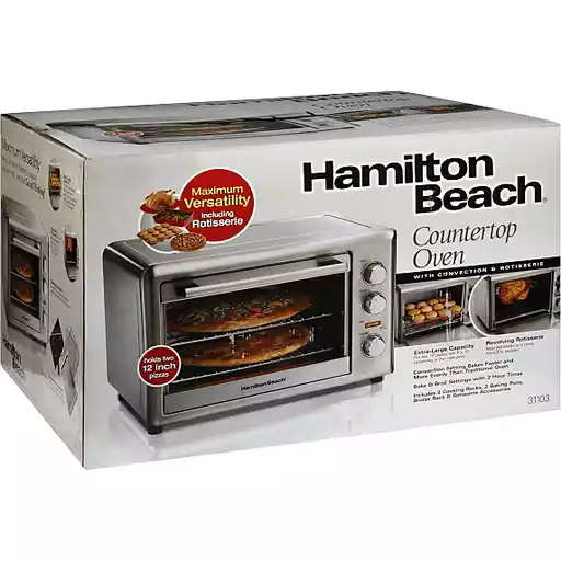 Hamilton Beach Countertop Oven With Convection Rotisserie