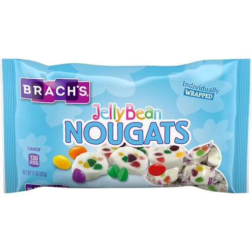 BRACH'S Jelly Bean Nougats Easter Candy 11 oz. Bag, Dulces empacados