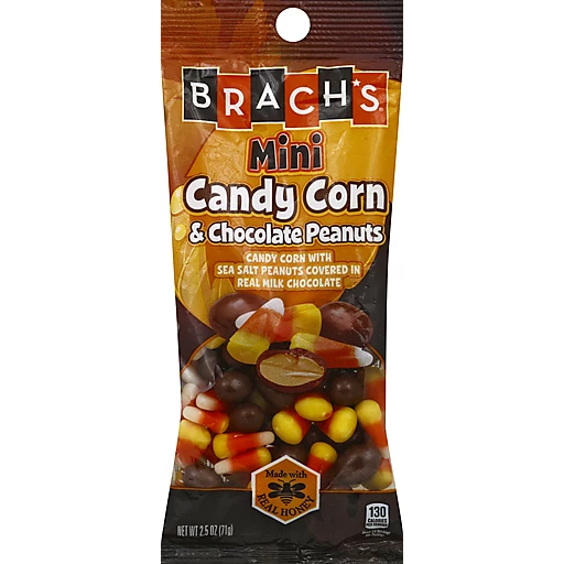 BRACH'S Candy Corn & Chocolate Peanuts 2.5 oz, Packaged Candy