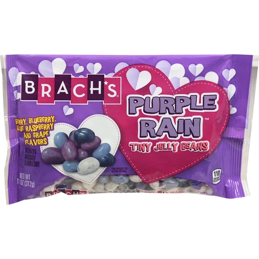 Brachs Jelly Beans, Purple Rain, Tiny, Jelly Beans & Fruity Candy