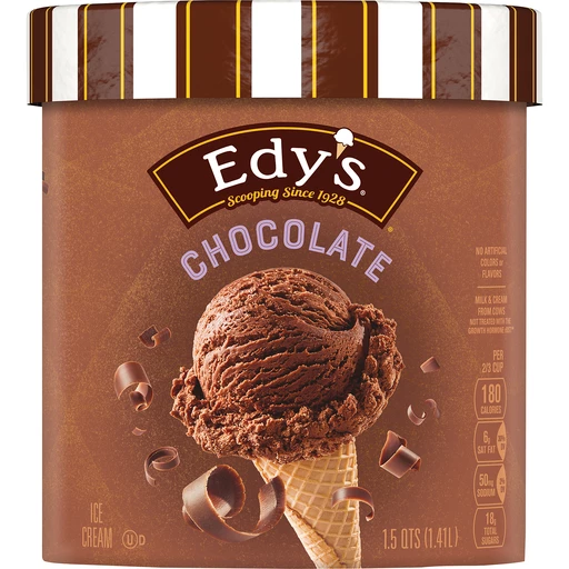 Edy'S/Dreyer'S Chocolate Ice Cream,  Quarts | Chocolate | Lees