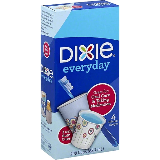 Dixie Everyday Bath Cups, 3 oz, Cups, Lids & Straws