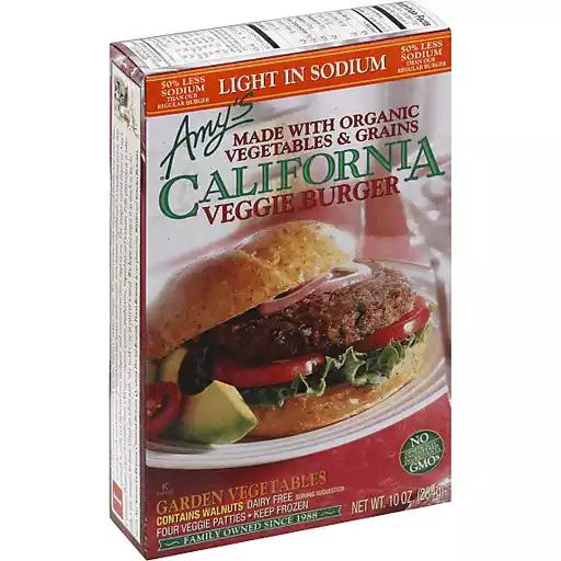 Amys Veggie Burger California Sandwiches Wraps Pockets