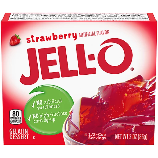 Jell-O Strawberry Instant Gelatin Mix, 3 oz Box | Jello & Pudding Mix |  Dave's Supermarket
