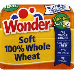 WONDER SOFT 100% WHEAT BREAD | Multi-Grain & Whole Wheat Bread | Sun Fresh