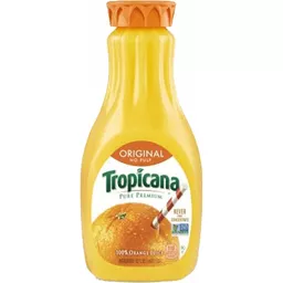 Tropicana Pure Premium 100% Juice Orange Original No Pulp 52 Fl Oz Bottle Details