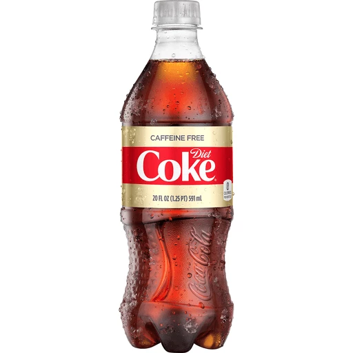 Diet Coke Caffeine Free Soda Soft Drink, 20 fl oz | Cola
