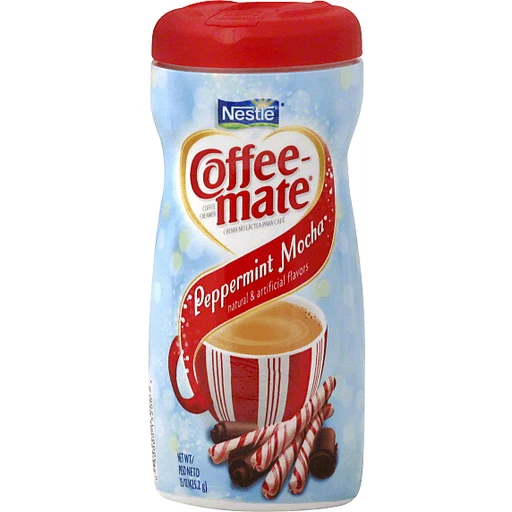 COFFEE-MATE Peppermint Mocha Coffee Creamer 15 oz. Canister Coffee Market