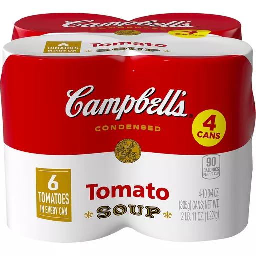 Campbell's Condensed Tomato Soup, 10.75 oz. Cans (4 pack)