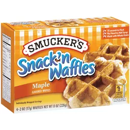 Naleving van Vuil Heb geleerd Smucker's Maple Flavored Snack'n Waffles 4 Ct Box | Breakfast Food |  Clements'