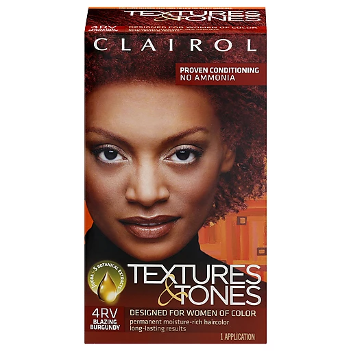 Clairol Textures & Tones Blazing Burgundy 4RV Permanent Hair Color 1 ea |  Shop | Sun Fresh