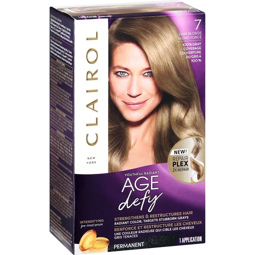 Clairol Age Defy Permanent Hair Color, Dark Blonde 7 | Health & Personal  Care | Oak Point Market