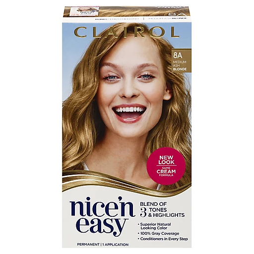 Clairol Nice 'n Easy Medium Ash Blonde 8A Permanent Hair Color 1 ea | Hair  Coloring | Festival Foods Shopping