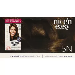 Nice'n Easy Hair Color, Permanent, Medium Neutral Brown 5N 1 ea | Buehler's