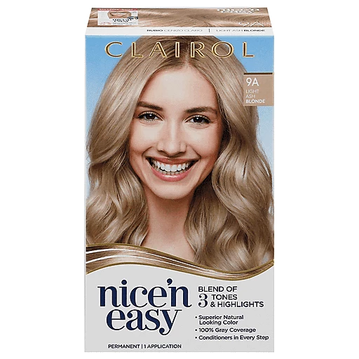 Nice 'N Easy Light Ash Blonde 9A Permanent Hair Color 1 ea Box | Hair  Coloring | Goodwin & Sons