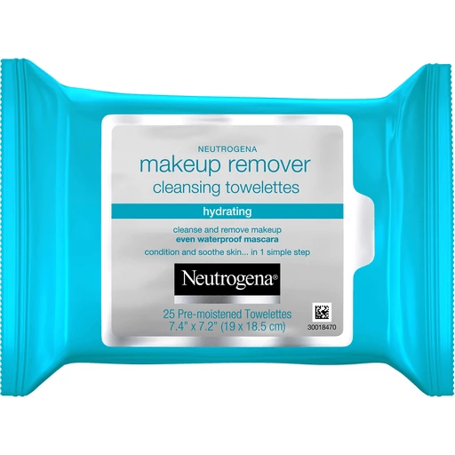 rapport Postnummer hav det sjovt Neutrogena Hydrating Makeup Remover Face Wipes, Pre-Moistening Facial Cleansing  Towelettes to Condition Skin & Remove Dirt, Oil, Makeup & Waterproof  Mascara, Alcohol-Free, Value Pack 25 ct | Cleansers | Festival Foods  Shopping