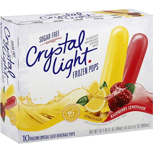 Crystal Light Frozen Pops, Sugar Free, Lemonade, Raspberry Lemonade | Ice Cream, Treats & Toppings | Foothills IGA Market